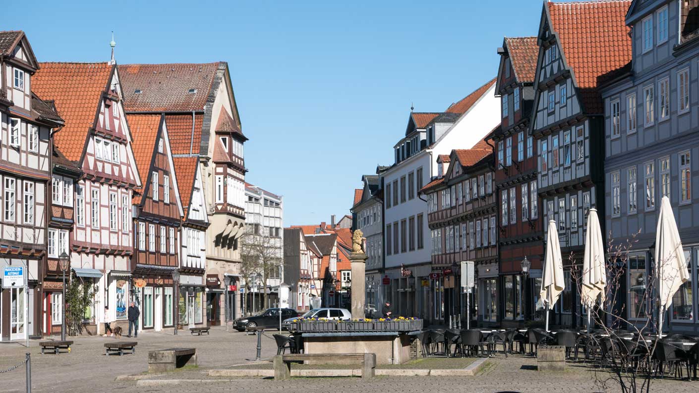 Altstadt Celle beim Lockdown im März 2020